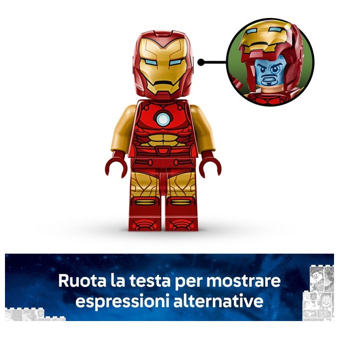 Lego Set 76307 Mech di Iron Man vs Ultron Marvel Super Heroes Assemblaggio Creativo per Fan e Collezionisti