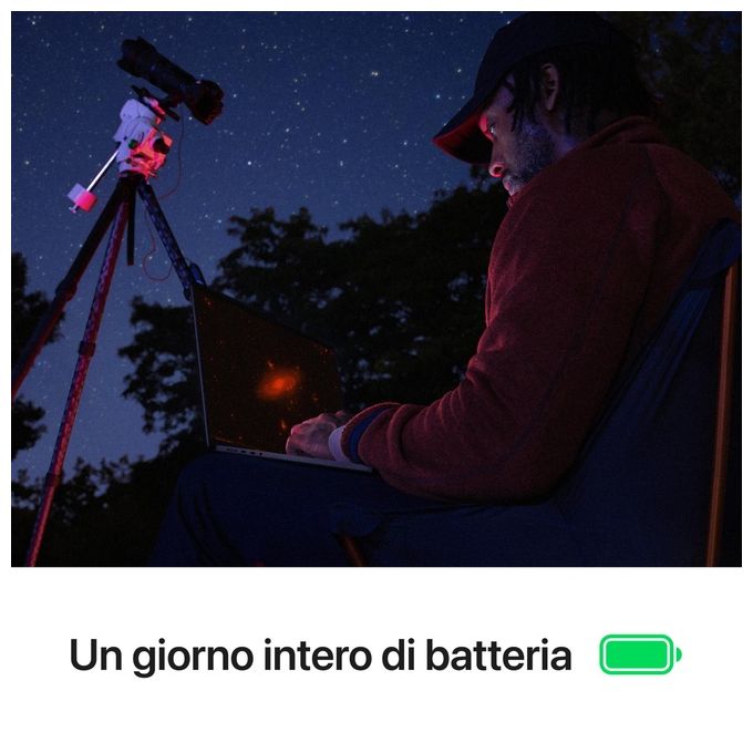 Apple 2024 Macbook Pro Portatile con Chip M4 Pro Cpu 14 Core e Gpu 20 Core Display Liquid Retina Xdr 16.2'' 48Gb di Memoria Unificata 512Gb di Archiviazione Ssd Argento