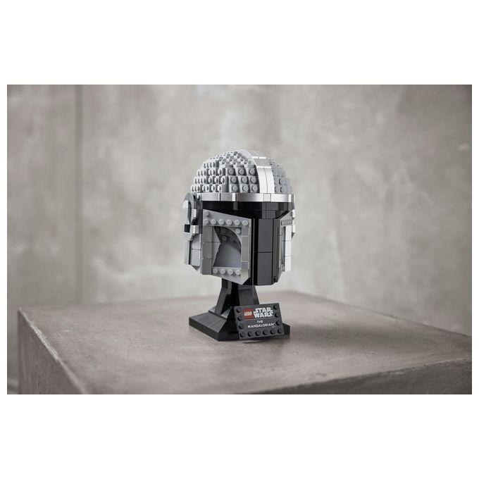 LEGO Star Wars 75328 Casco del Mandaloriano, Elmo da Collezione, Regalo per Adulti da Esposizione di Guerre Stellari
