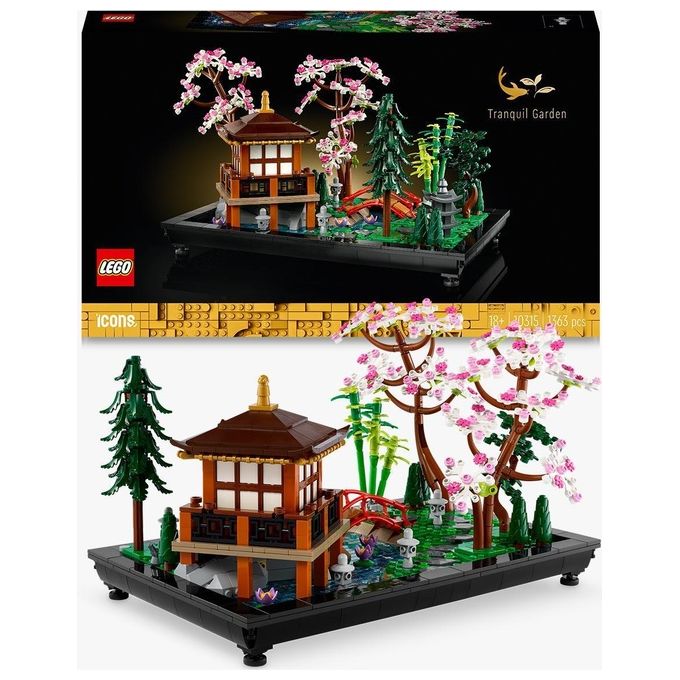 LEGO Icons 10315 Il Giardino Tranquillo, Kit Giardino Botanico Zen per Adulti con Fiori di Loto, Regalo per Donna e Uomo