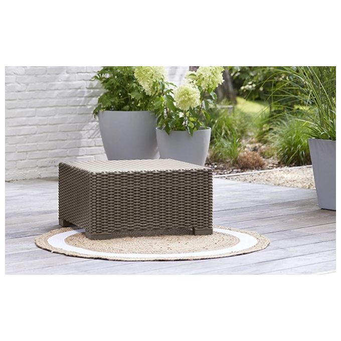 Keter California Tavolo 68x68x35h Cm Cappuccino