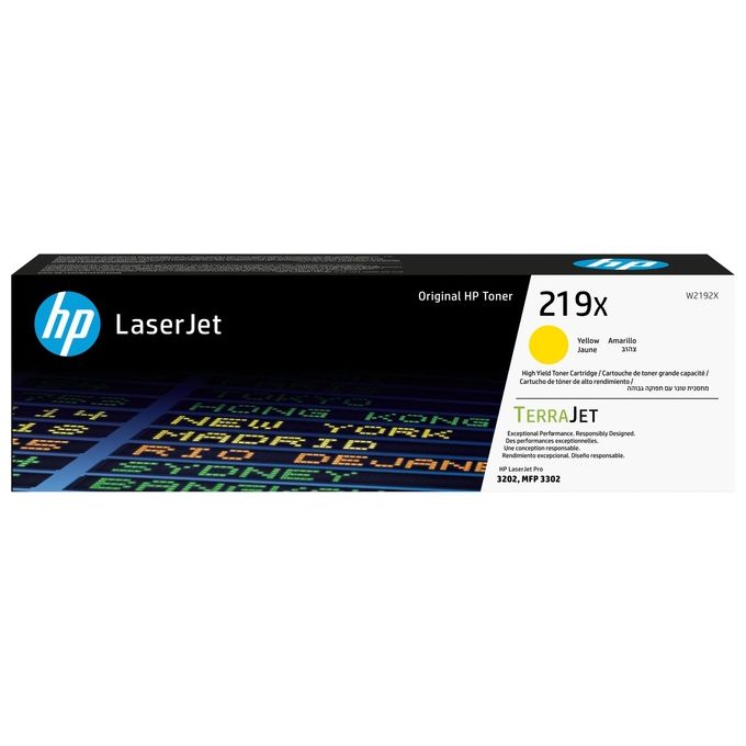 HP Toner Originale ad Alta Capacita' LaserJet 219X Giallo