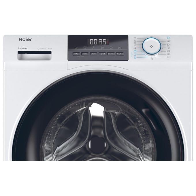 Haier HW80-BP14929A-S Lavatrice Frontale 8 Kg 1400 rpm Classe A Motore Inverter 15 Programmi (85x60x55 cm) colore Bianco