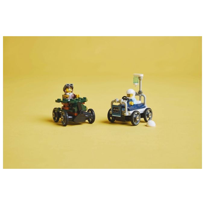 Lego Gioco Veicoli da Corsa Aereo Letto d'Ospedale Modello 60459 City