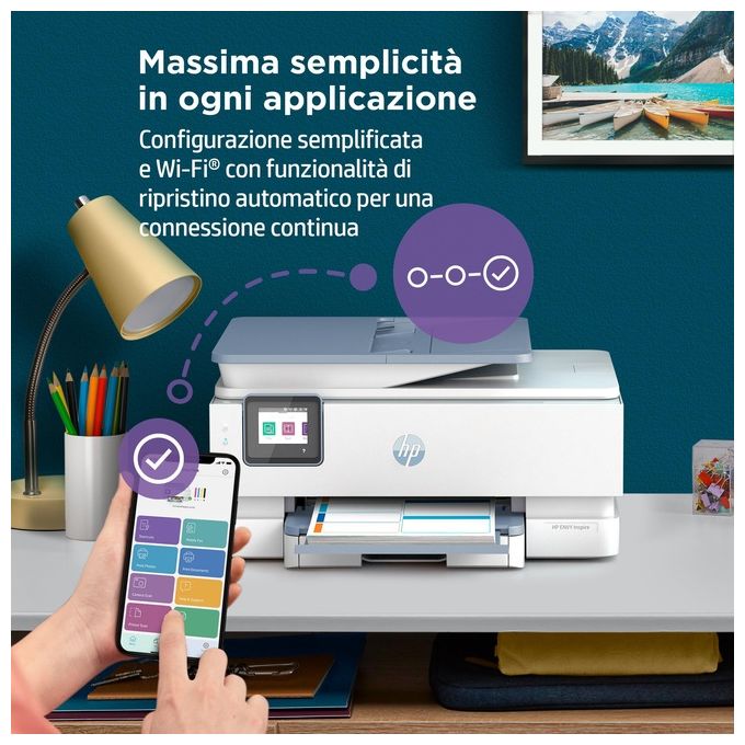 HP ENVY 7921e Stampante Getto Termico d'Inchiostro A4 4800x1200 DPI 15ppm Wi-Fi