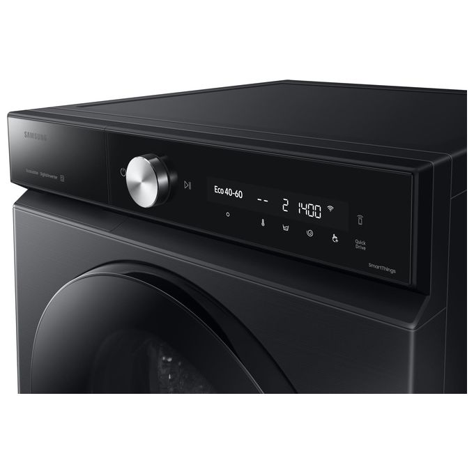 Samsung WW11DB8B95GBU3 Bespoke AI QuickDrive Lavatrice Carica Frontale 11 Kg 1400 rpm Classe A WiFi Ecodosatore Vapore (85x60x60 cm) colore Nero