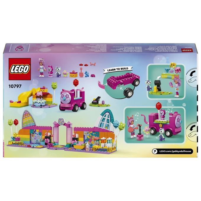 LEGO 10797 La Stanza della Festa di Gabby Set di Costruzione con 4 Personaggi e 252 Pezzi colore Multicolore