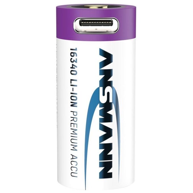 Ansmann 16340 Li-Ion Akku 850mAh 36V Micro Usb Input