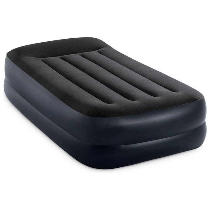 Intex Materasso Dura-Beam Pillow Rest Singolo Con Tecnologia Fiber Tech, Pompa