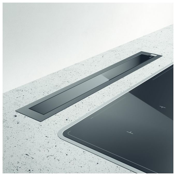 Elica PANDORA BL-F-90 Cappa Filtrante ad Incasso Classe energetica A Motore Interno Portata 680 m³-h 90 cm Nero Down Draft PRF0120979