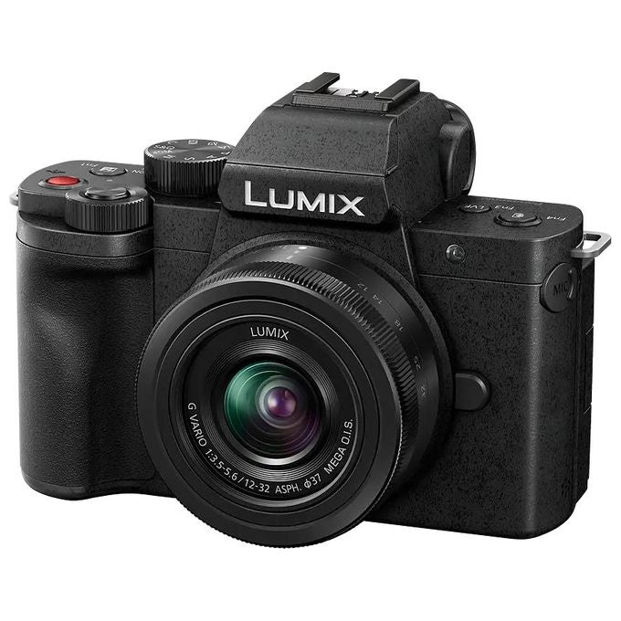 Panasonic Lumix DC-G100DKEGK Fotocamera Mirrorless Micro Quattro Terzi con Obiettivo Lumix G Vario 12-32mm F3.5-5.6 20.3MP 4K 30p e FHD 60 Video Nero