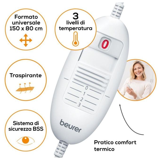Beurer TS 23 Coprimaterasso Termico Basic