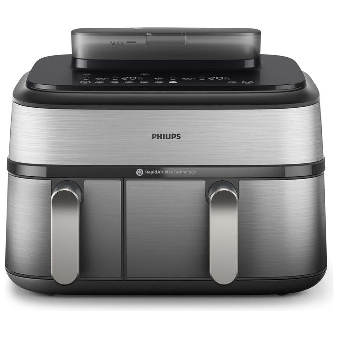 [ComeNuovo] Philips Airfryer Serie 5000 Friggitrice ad aria con doppio cestello 9.0 Litri e cottura a vapore