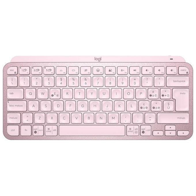 Logitech MX Keys Mini Tastiera Illuminata Wireless Minimal Compatta Bluetooth Usb-C