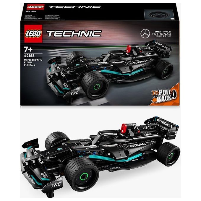 LEGO Technic 42165 Mercedes-AMG F1 W14 E Performance Pull-Back, Macchina Giocattolo da Costruire, Gioco Creativo per Bambini 7+