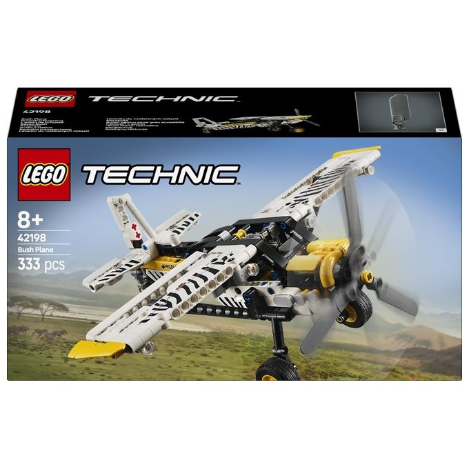LEGO Aereo Bush Technic 42198 Modellino da Costruzione Innovativo ed Educativo per Appassionati di Ingegneria e Design Creativo