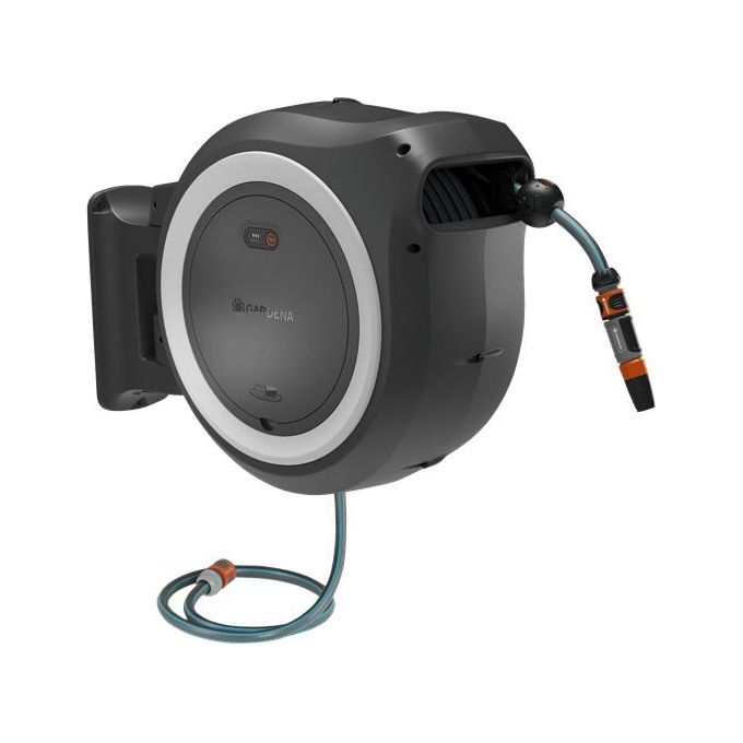 Gardena Set Avvolgitubo a Parete PowerRoll XXL Ricaricabile 18V Set 40mt