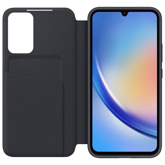 Samsung SmartView Wallet Case per A34 Nero