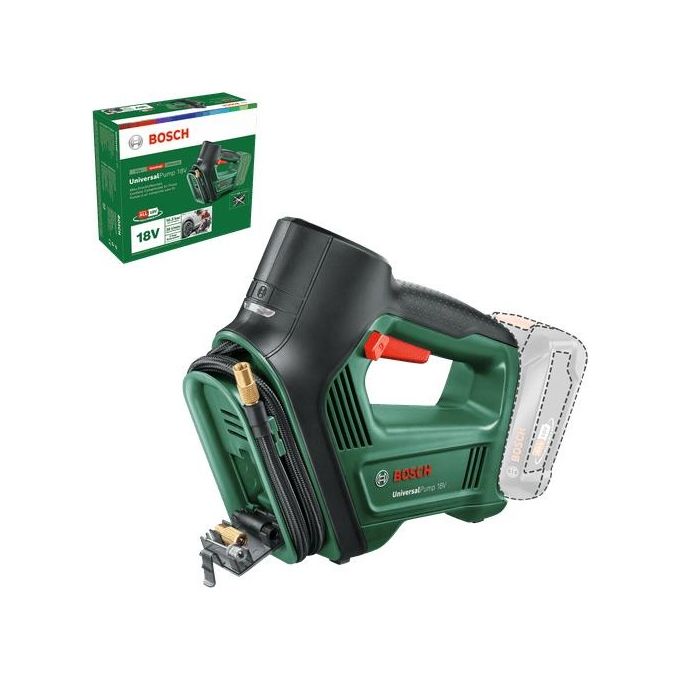 Bosch Compressore a Batteria pfa Alliance Universal pump per Fai da te e Giardinaggio con prestazioni elevate e portabilita'