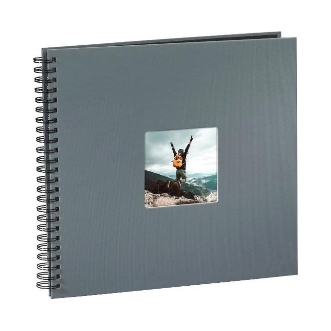 Hama Fine Art Album Fotografico e Portalistino a Spirale Grigio 36x32cm 50 Pagine Nere