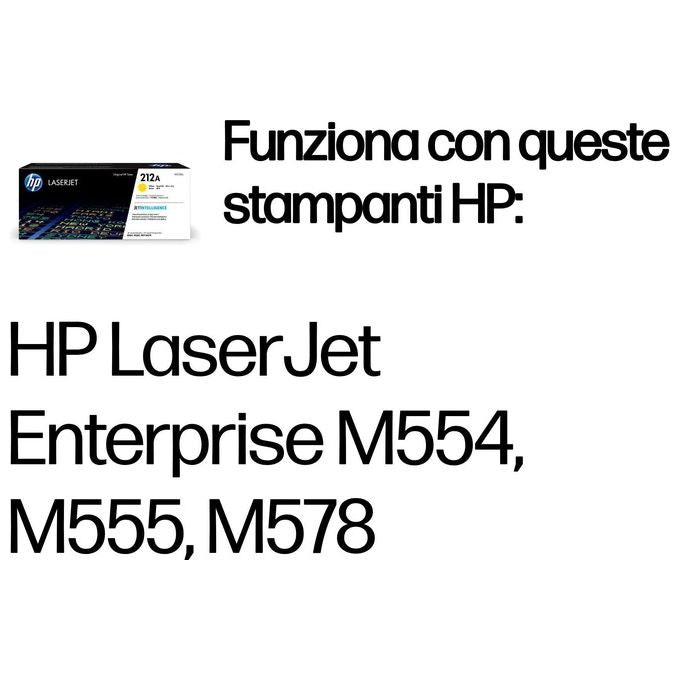 HP 212A Toner Originale Giallo 1 Pezzo