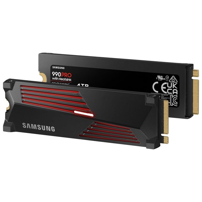 Samsung 990 PRO NVMe 4Tb con Dissipatore di Calore SSD Interno
