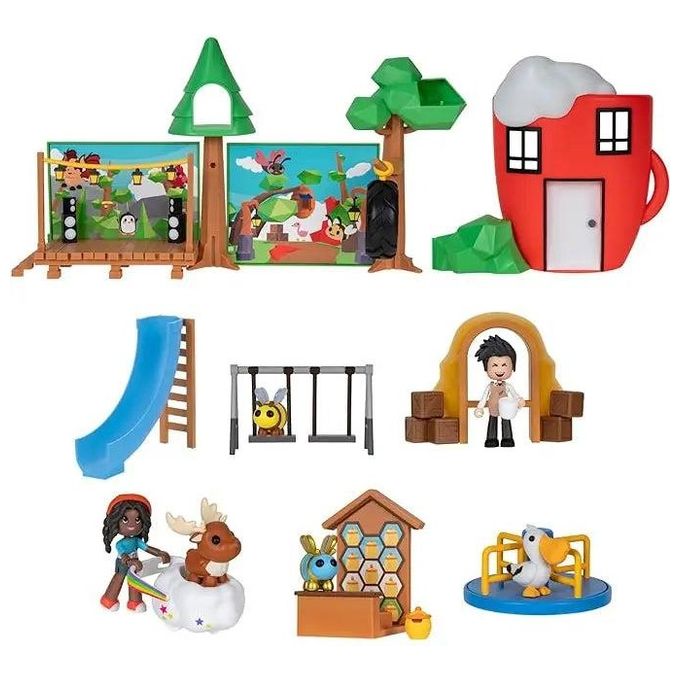 Rei Toys Adopt Me - Coffee Shop Playset con 2 Personaggi