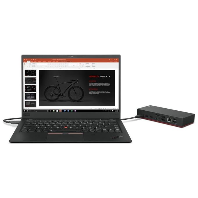 Lenovo 40ay0090eu Replicatore di Porte e Docking Station per Notebook Cablato Usb 3.2 Gen 1 Type-C Nero