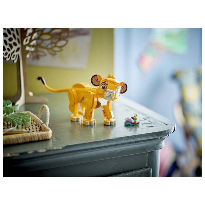 LEGO Disney Simba il Cucciolo del Re Leone Giochi di Fantasia per Bambini e Bambine da 6 Anni Personaggio Giocattolo Costruibile con Parti Snodabili dal Film d'Animazione Idea Regalo 43243