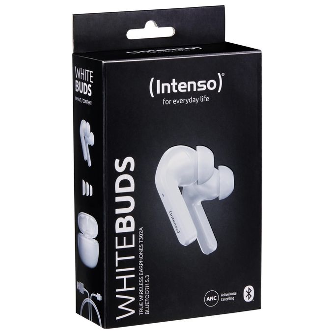 Intenso White Buds T302A Cuffie True Wireless Stereo (TWS) In-Ear Bianco