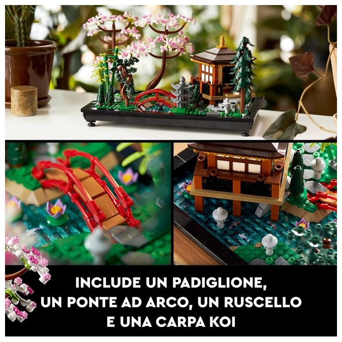 LEGO Icons 10315 Il Giardino Tranquillo, Kit Giardino Botanico Zen per Adulti con Fiori di Loto, Regalo per Donna e Uomo