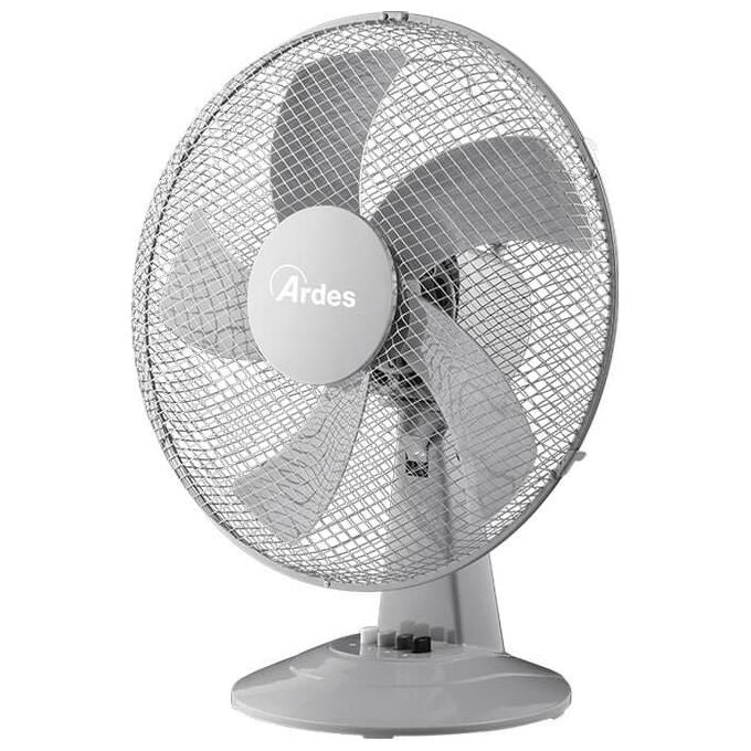 Ardes Ventilatore da Tavolo 40cm Steelo40 3 Velocita' Grigio per una Rinfrescata Efficace in Ogni Stanza
