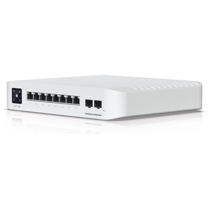 Ubiquiti UniFi USW-PRO-8-POE Switch di Rete Gestito L2-L3 Gigabit Ethernet 10-100-1000 Supporto Power over Ethernet 1U Bianco