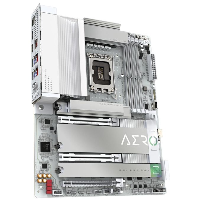 GIGABYTE Scheda madre Z890 AERO G - Supporta CPU Intel Core Ultra (Serie 2) 1612 fasi VRM fino a 8800MHz DDR5 (OC) 1xPCIe 5.0  4xPCIe 4.0 Wi-Fi 7 LAN 2.5GbE Thunderbolt 4