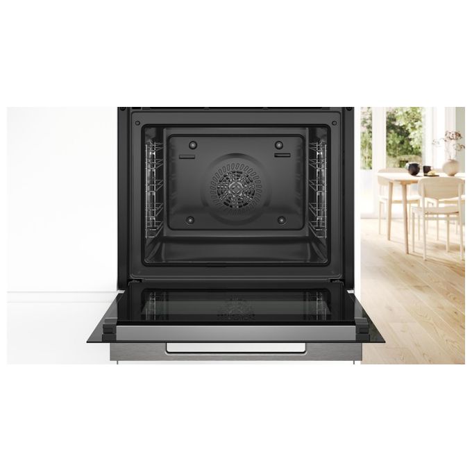 Bosch Serie 8 HBG7721B2 Forno elettrico da incasso pirolitico 71 Litri Classe A+ Home Connect 11 Funzioni Funzione AirFry (con teglia inclusa) 60 cm Nero
