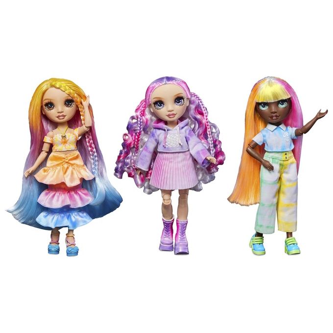 MGA Entertainment Bambola Rainbow High WaterColor e Create Dolls- Purple Eyes