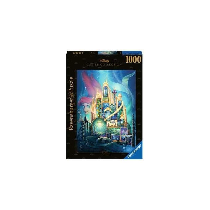 Ravensburger Puzzle 1000 Pezzi Disney Princess Ariel Castle Collection