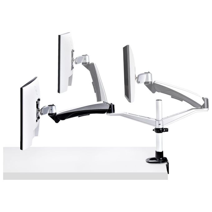 StarTech.com Supporto per Monitor da Scrivania per Schermi Ultrawide da 27“ 16:9 O 30'' 21:9 Vesa 75x75-100x100 Regolazioni Senza Attrezzi Morsetto a Passacavo