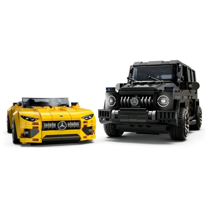 LEGO Speed Champions Mercedes-AMG G 63 e Mercedes-AMG SL 63 Macchine Giocattolo da Costruire 2 Modellini di Auto per Bambini e Bambine da 10 Anni con Minifigure di Piloti Regalo di Compleanno 76924