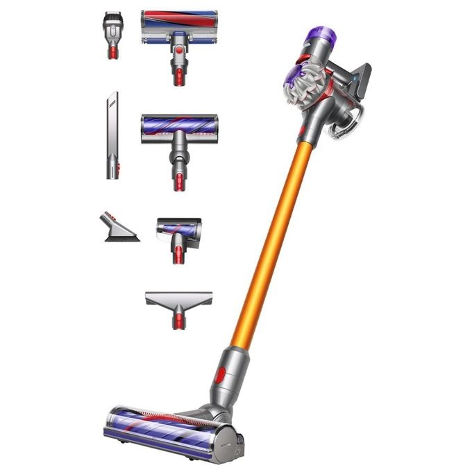 Dyson, Aspirapolvere a Bastone V8 Absolute, Senza Sacchetto, Argento e Giallo