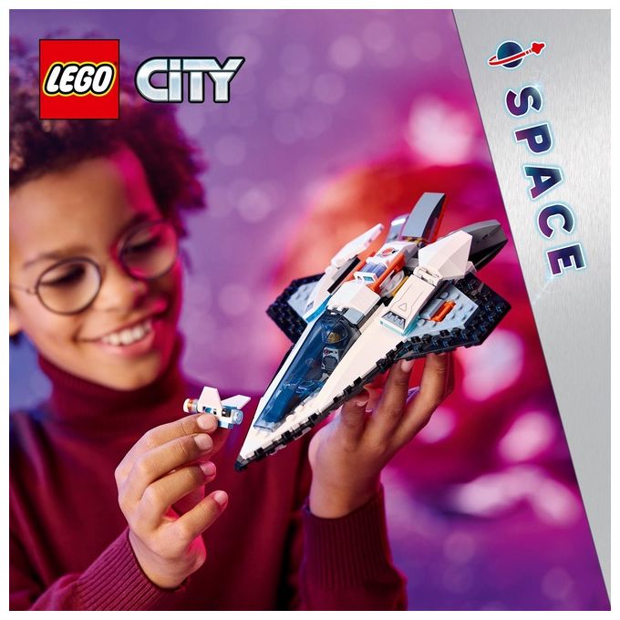 LEGO City 60430 Astronave Interstellare 60430-LEGO Giocattolo Gioco Spaziale per Bambini 6+ Anni con Navicella Minifigure e Drone Robot