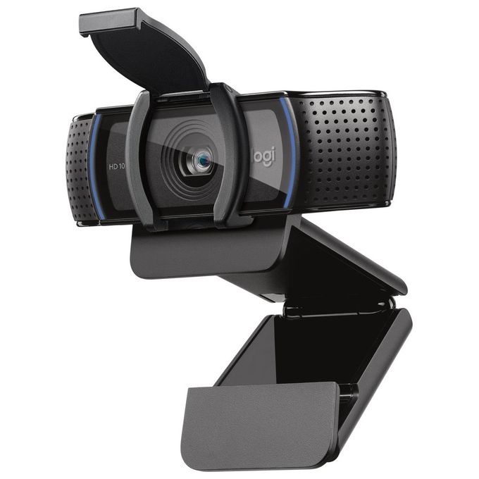 Logitech C920E Webcam Full HD 1080p 30fps USB campo visivo 78° doppio microfono privacy pop-up colore Nero