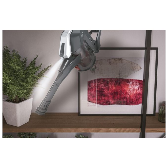 Hoover HF322AFP 011 Scopa Elettrica senza Filo senza Sacco Capacita' 0,7 Litri Autonomia 40 minuti Grigio-Rosso