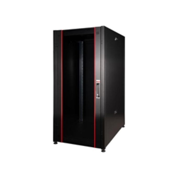 Link Armadio Rack per Reti 19'' 26u 1291x600x600 Colore Nero Porta Traforata Serie Eavi