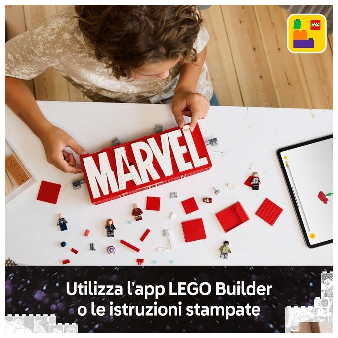 LEGO Marvel Logo e Minifigure MARVEL 76313