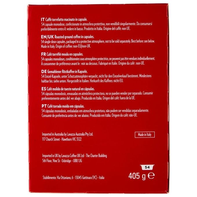 Lavazza A Modo Mio Passionale, 54 Capsule, Miscela Arabica, Espresso Intenso