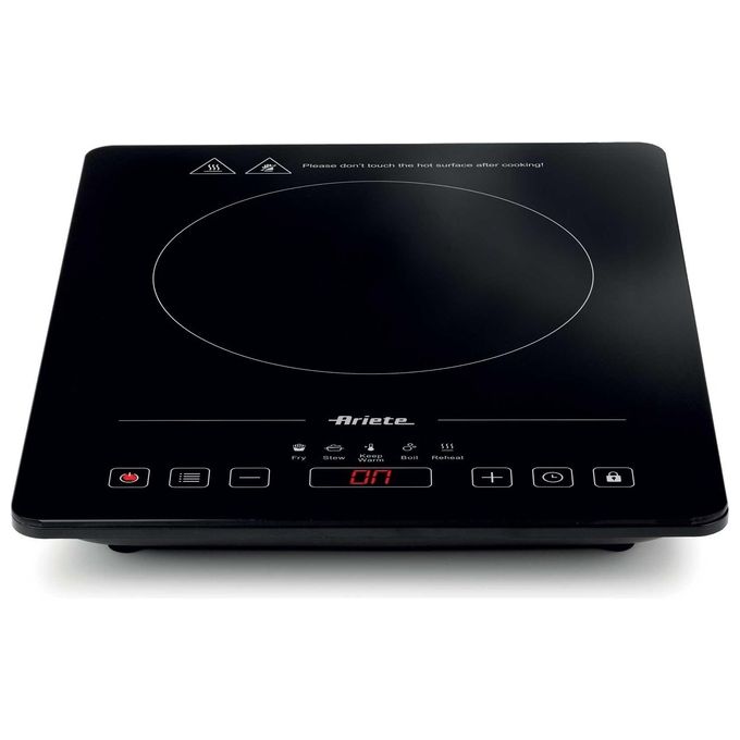 Ariete 1997 Piastra a induzione singola portatile in vetroceramica. 2000W 10 livelli di potenza 5 programmi preimpostati