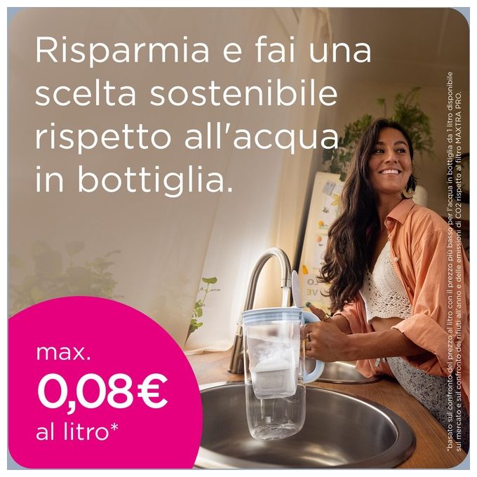 Brita Caraffa filtrante in Vetro Blu 2.5 Litri