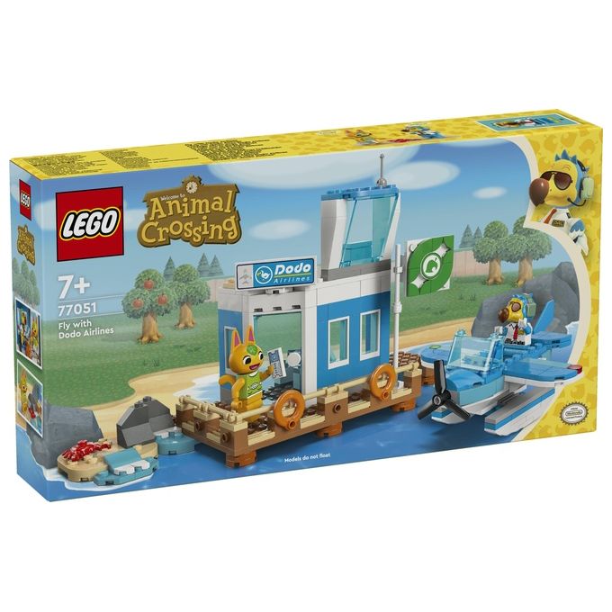 LEGO 77051 Animal Crossing Set da Costruzione con Aeroporto e Idrovolante Giocattolo 292 Pezzi colore Multicolore