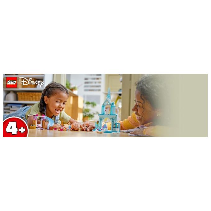LEGO Disney Princess 43238 Castello di Ghiaccio di Elsa di Frozen, Palazzo Giocattolo delle Principesse, Giochi per Bambini 4+